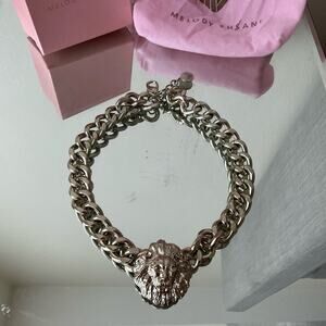 Melody Ehsani Silver Lion Necklace